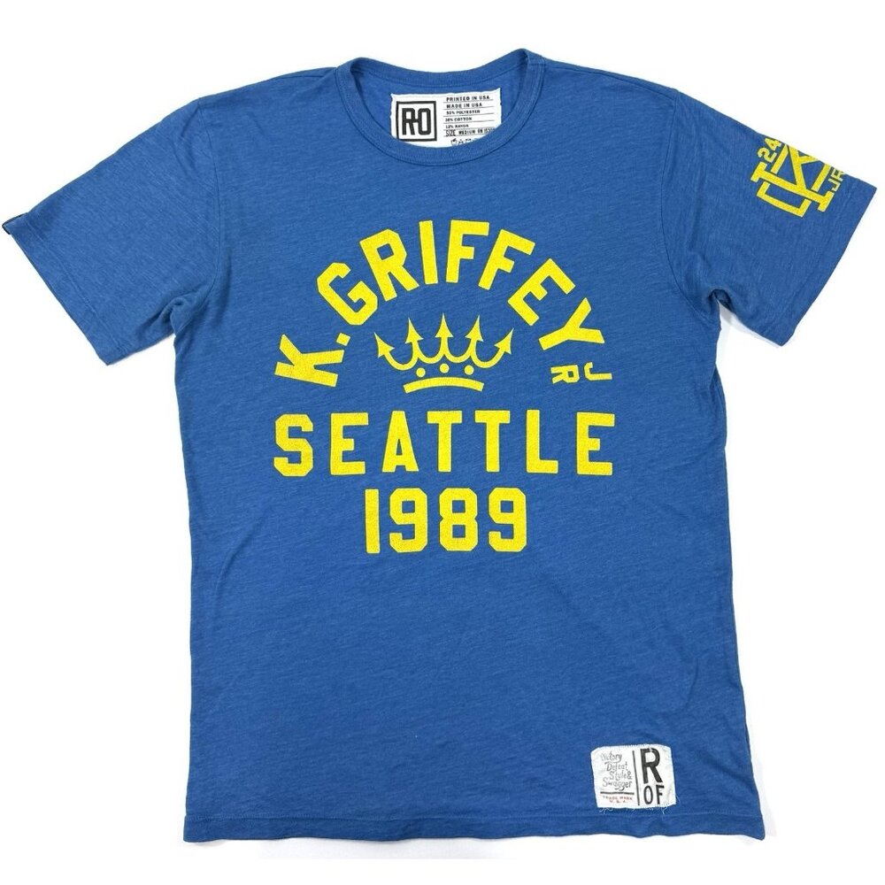 Roots Of Fight Ken Griffey Jr 1989 T-Shirt Seattle Mariners Baseball Sz Medium